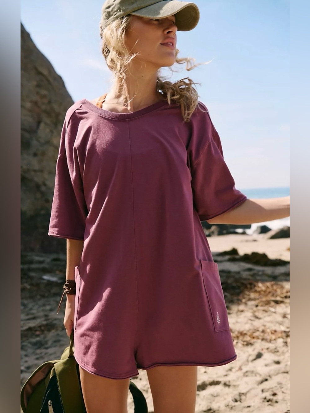 Free People Movement Hot Shot Tee Romper